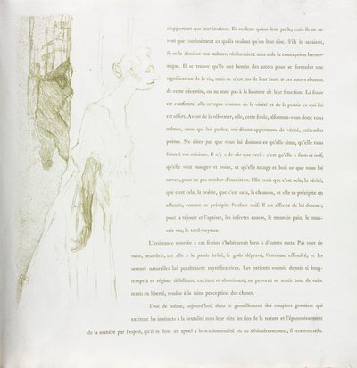 Yvette Guilbert-French Series: No. 11, 1894. de Henri de Toulouse Lautrec
