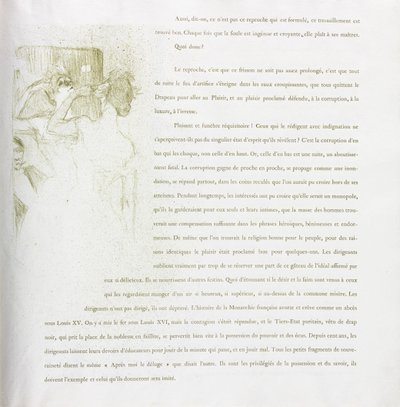 Série Yvette Guilbert-French: No. 13 de Henri de Toulouse Lautrec