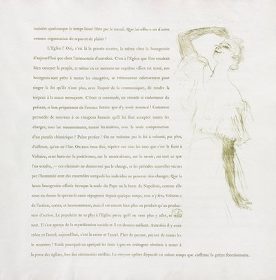 Yvette Guilbert-French Series: No. 7, 1894. de Henri de Toulouse Lautrec