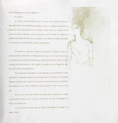 Série Yvette Guilbert-French: No. 9 de Henri de Toulouse Lautrec