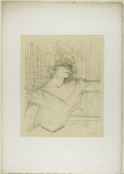 Yvette Guilbert—Na cola, de Yvette Guilbert de Henri de Toulouse Lautrec