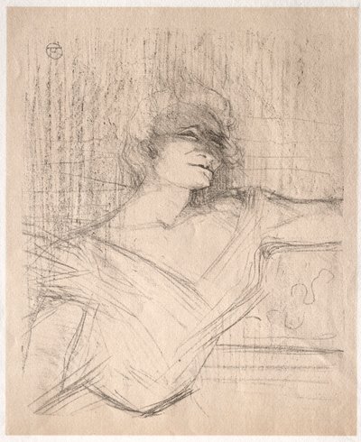 Yvette Guilbert: Dans la glu, 1898. de Henri de Toulouse Lautrec