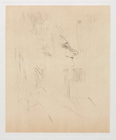 Yvette Guilbert Intoxicated, 1898. de Henri de Toulouse Lautrec