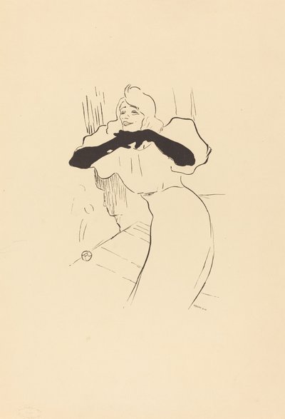 Yvette Guilbert: Linger, Longer, Loo. de Henri de Toulouse Lautrec
