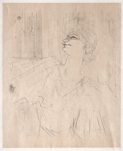Yvette Guilbert: em Ménilmontant, de Bruant de Henri de Toulouse Lautrec