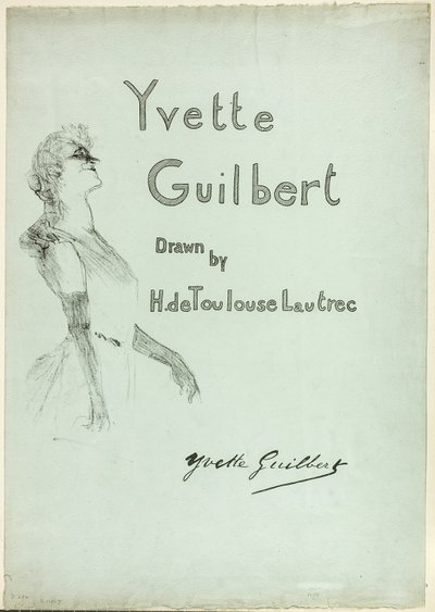 Yvette Guilbert no palco, de Yvette Guilbert de Henri de Toulouse Lautrec