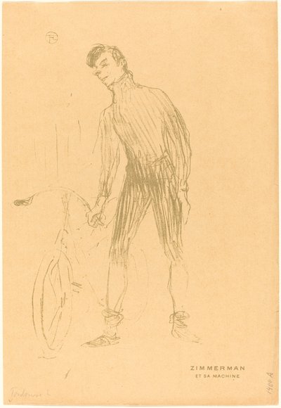 Zimmerman et sa machine Zimmerman and His Machine, 1895. de Henri de Toulouse Lautrec