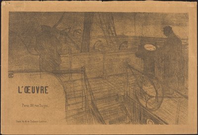 Programa Prospecto do Trabalho de Henri de Toulouse Lautrec, Félix Vallotton, Antonio