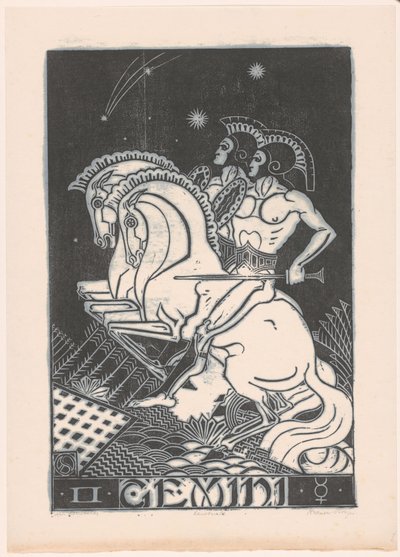 Constelação de gémeos
Gêmeos (título sobre o objecto) de Henri van der Stok (signed by artist)