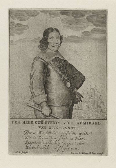 Retrato de Cornelis Evertsen de Henrick Rochuszn van Dagen