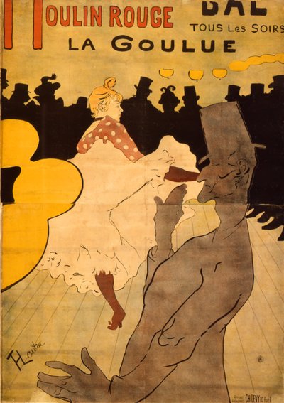Moulin Rouge-La Goulue de Henri de Toulouse Lautrec