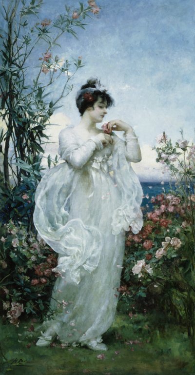 Verão (óleo sobre tela) de Henrietta Rae