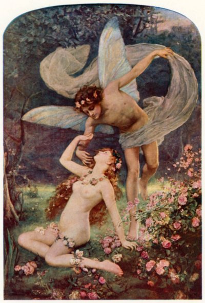 Flora Cortejando Zephyrus de Henrietta Rae