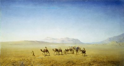 Uma caravana árabe no deserto de Henrik Ankarcrona