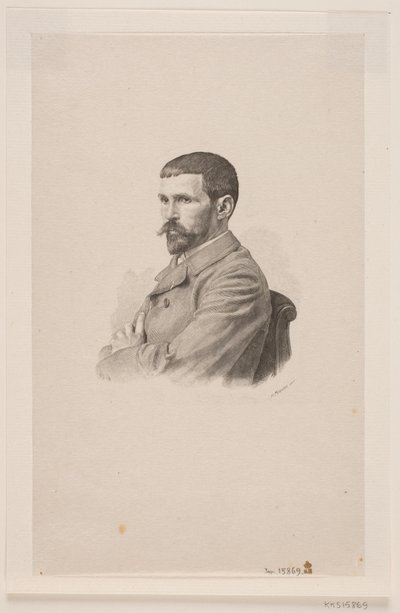 Retrato do pintor P. A. J. Dagnan-Bouveret de Henrik Arnold Hamilkar Sørensen