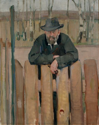 Retrato de Hans Jaeger (óleo sobre tela) de Henrik Lund