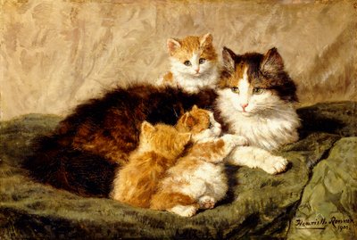 Contentamento, 1900 de Henriëtte Ronner Knip