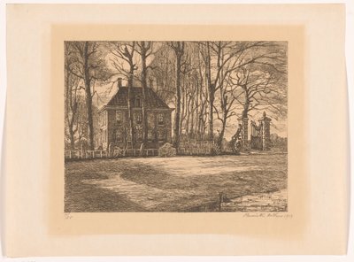 Casa de campo entre as árvores de Henriëtte de Vries (signed by artist)