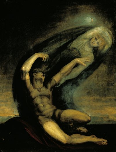 Aquiles a tentar agarrar à sombra de Patroclus de Johann Heinrich Füssli