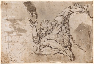 Prometheus (nu masculino com 5 pontos dados) de Henry (1741 1825) Fuseli
