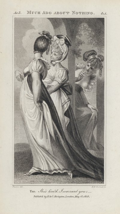 Ilustração para a "Much Adoption About Nothing" de Shakespeare (gravura) de Henry  Fuseli