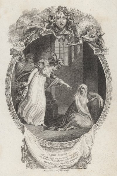 Cena de The Tragedy of Jane Shore de Nicholas Rowe (gravura) de Henry  Fuseli