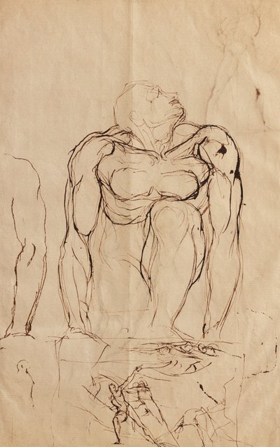 Ascendente (tinta da Índia no papel) de Henry  Fuseli