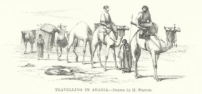 Viajar na Arábia (gravura) de Henry (after) Warren