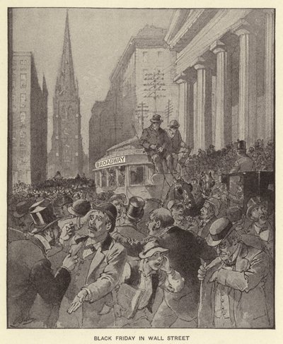 Black Friday in Wall Street (litho) de Henry Alexander (after) Ogden
