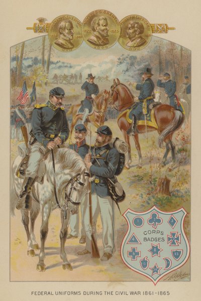 Uniformes Federais da Guerra Civil Americana de Henry Alexander (after) Ogden