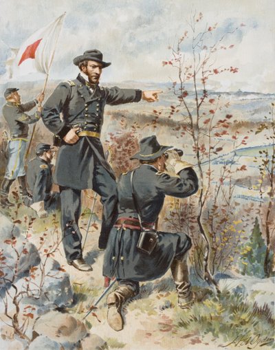 General Sherman na montanha Kenesaw durante a batalha do desfiladeiro Allatoona, 4 de Outubro de Henry Alexander (after) Ogden
