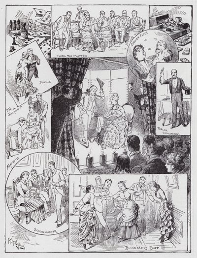 Entretenimento interior (gravura) de Henry Alexander (after) Ogden