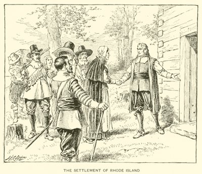 O Assentamento de Rhode Island (litho) de Henry Alexander (after) Ogden