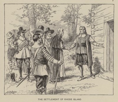 O assentamento de Rhode Island (litho) de Henry Alexander (after) Ogden