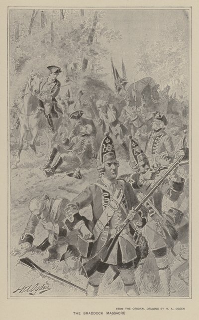 O massacre de Braddock de Henry Alexander Ogden