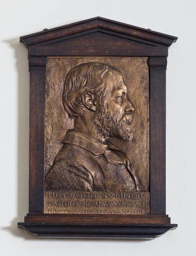 Placa com Heywood Sumner, Designer de Henry Alfred Pegram