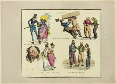 Prato das ilustrações às canções populares de Henry Alken