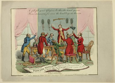 Prato das ilustrações às canções populares de Henry Alken
