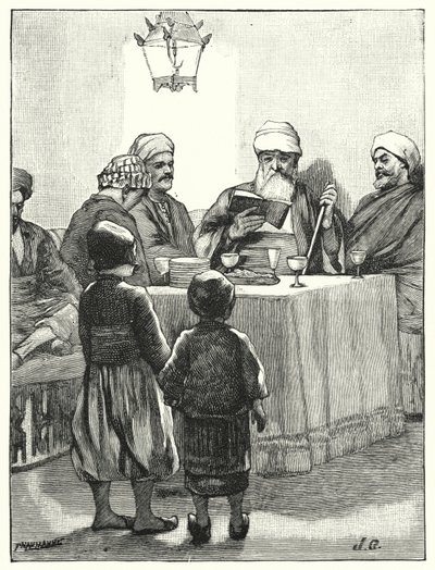 Uma páscoa dos judeus modernos (litho) de Henry Andrew Harper