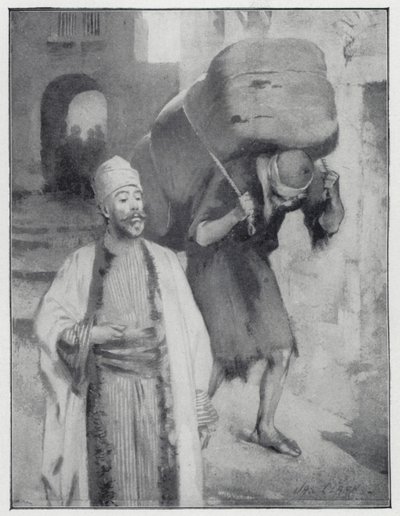 Um porteiro oriental (litho) de Henry Andrew Harper