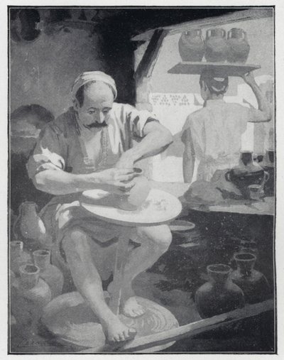 Um oleiro oriental (litho) de Henry Andrew Harper
