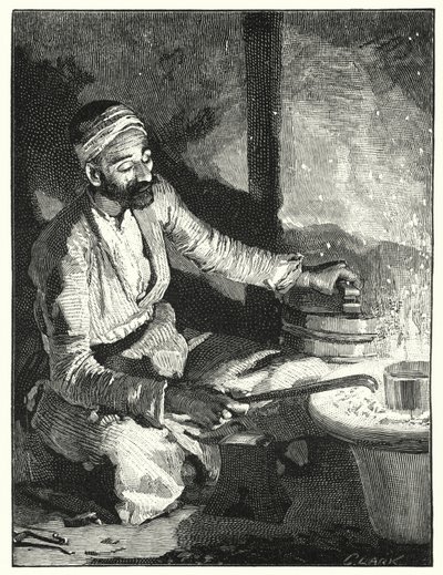 Um prateiro oriental (litho) de Henry Andrew Harper