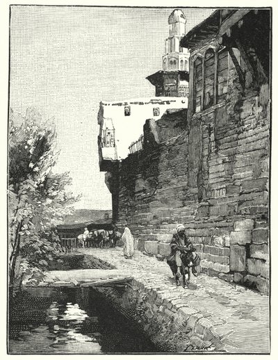Muralha da cidade de Damasco (litho) de Henry Andrew Harper