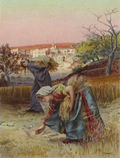 Gleaners in the field (cor litho) de Henry Andrew Harper