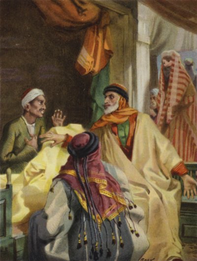 Nos bazares de Damasco (cor litho) de Henry Andrew Harper