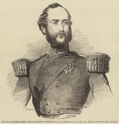 Sua Alteza Real George William Frederick Charles, Duque de Cambridge, KG, GCH, etc de Henry Anelay