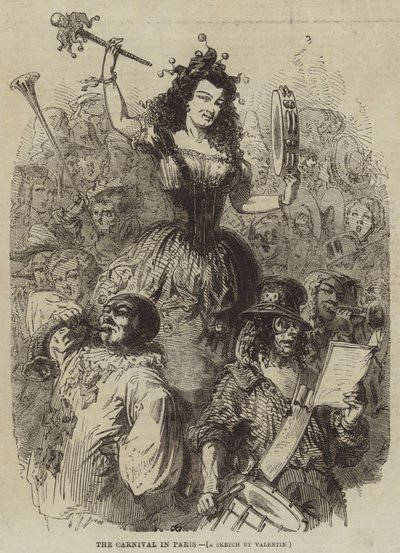 O Carnaval em Paris de Henry Augustin Valentin