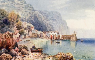 Clovelly (litografia a cores) de Henry B. (after) Wimbush
