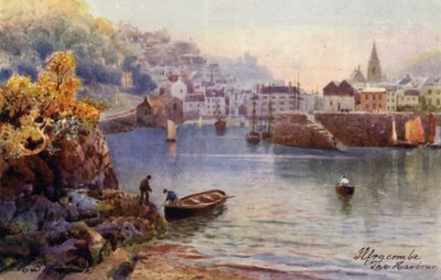 The Harbour, Ilfracombe (litografia a cores) de Henry B. (after) Wimbush