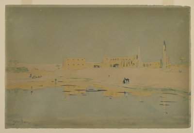 Ruínas de Luxor (wc no papel) de Henry Bacon